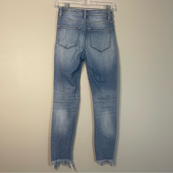 KanCan Medium Blue Ripped Cropped Jeans - Picture 9 of 10